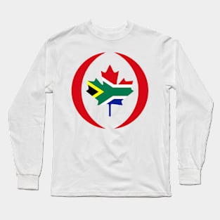 Canadian South African Multinational Patriot Flag Series Long Sleeve T-Shirt